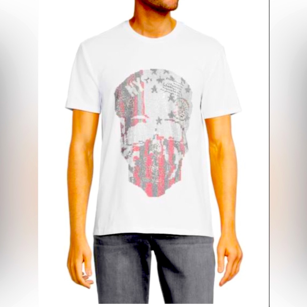 NWT Truth Beaded Skull shirt